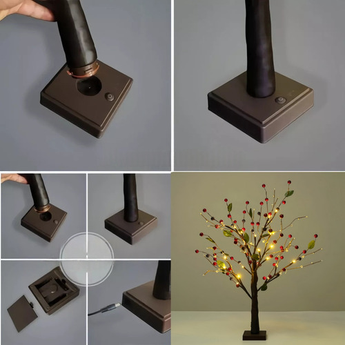 * Luces De Decoración Navideña, Luces Para Árboles De Bonsái