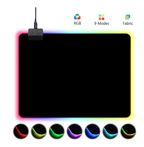 Tapete De Gaming Para Mouse Rgb Mouse Pad Led