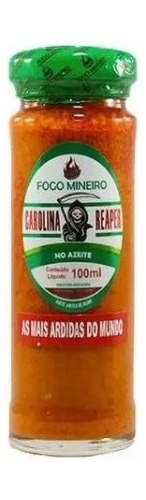 Pimenta Carolina Reaper Macerada No Azeite 100 Ml Premium