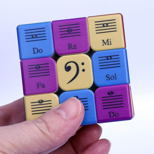 Speed Cube 3x3x3 Diseño De Notas Musicales Rompecabezas De