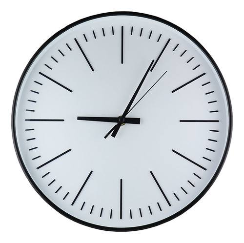 Reloj De Pared Analógico 30 Cm Blanco Modern