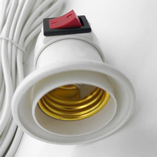 Socket Extensión Cable Swich Encendido Apagado 4.8mt Largo