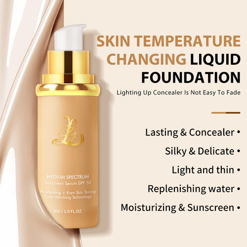 Base De Maquillaje 4 En 1 Que Cambia De Color Solar Fps 50