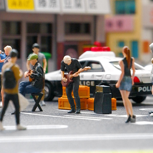 Modelo De Bajista En Miniatura A Escala 1:64, Figuras