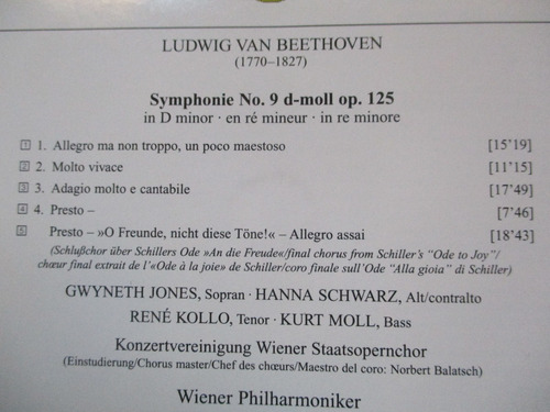 Beethoven - Symphonie No. 9. Gwyneth Jones, Hanna Schwarz