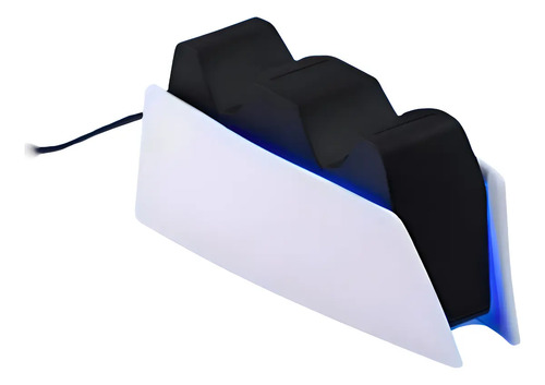 Base Carregamento Controle Compatível Para Ps5 Dock Suporte Duplo Branco