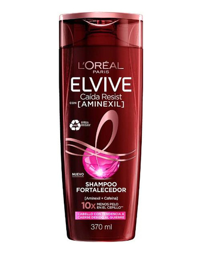 Shampoo Elvive Caída Resist Con Aminexil 370 Ml