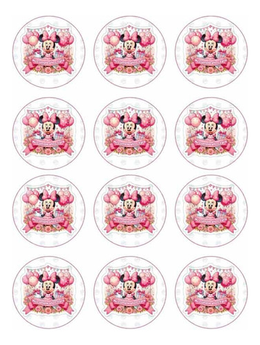 Transfer Para Gelatina Temática De Minnie Mouse