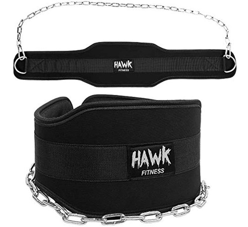 Hawk Fitness Cinturón De Inmersión Con Cadena Para Hombres Y