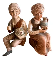 Comprar Antigua Figura De Ancianos X2 (se Venden Juntos)