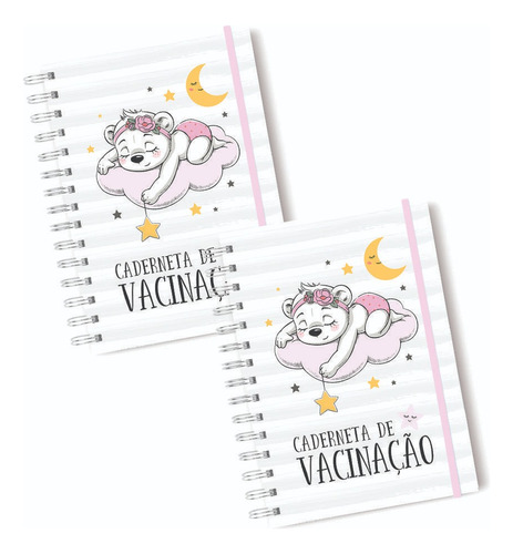 Kit Caderneta De Vacinação Nova Versão Atualizada Menina
