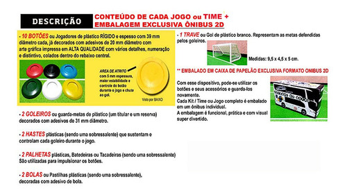 Imagem 6 de 6 de 3 Times Futebol De Botão Parana Clube Athletico Pr Coritiba
