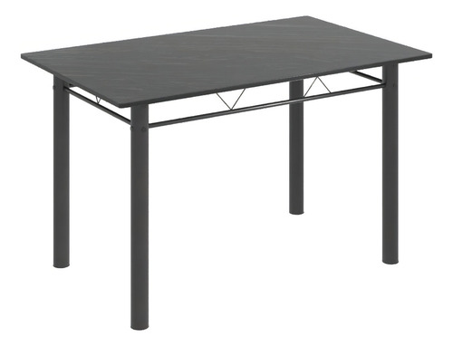 Conjunto De Mesa 120x75cm Tampo Ardósia Com 4 Cadeiras