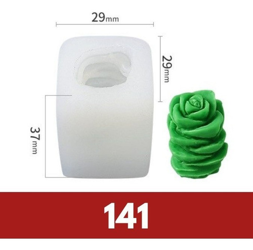 Molde Silicón Suculenta Mod 141