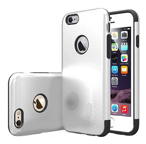 . Funda Caseology Dual Layer Plata Para iPhone 6 Y 6s