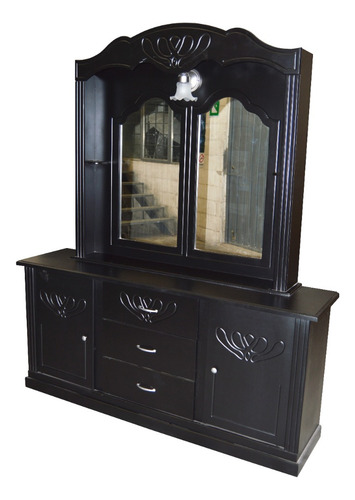 Cama Recamara Modular King Size Chocolate Sin Base Ni Colcho