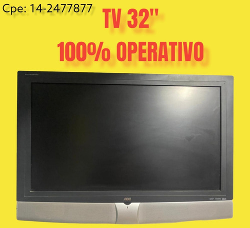 Imagen 1 de 4 de Tv Marca Aoc. Lcd 32. Perfecto Estado 100% Funcional