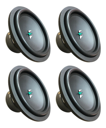 Kit 4 Subwoofers Evok Audio 12'' Sw700x 700w Rms 4 Ohms