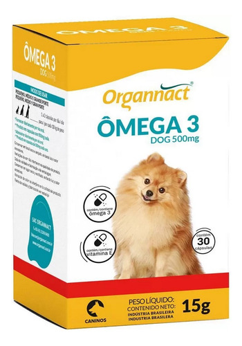 Omega 3 Dog 500 15g Organnact