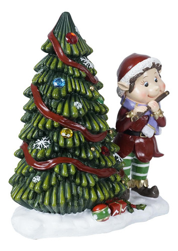 Decoración De Árbol De Navidad De Navidad De Mesa, Resina