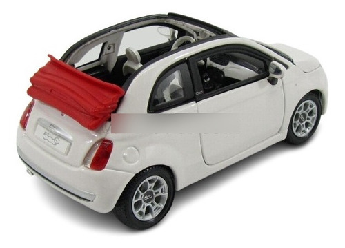 Fiat 500c Cabriolet 2009 Fitito Bburago Burago Escala 1:24