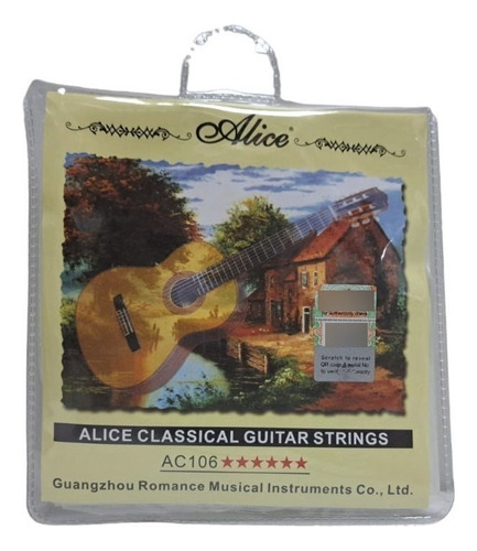 Cuerdas Para Guitarra Clasica Alice