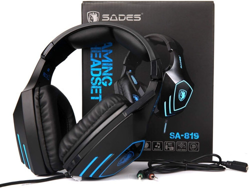 Audifonos Gamer Sades Sa-819 - Residentgame Color Negro