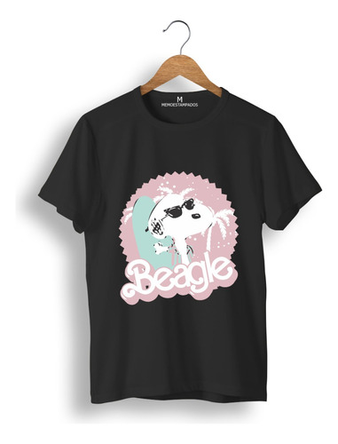 Remera: Beagle Barbie  Memoestampados