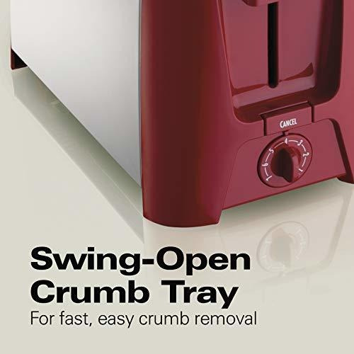 Imagen 8 de 9 de Hamilton Beach Cool Wall 2-slice Toaster, Rojo (22623).