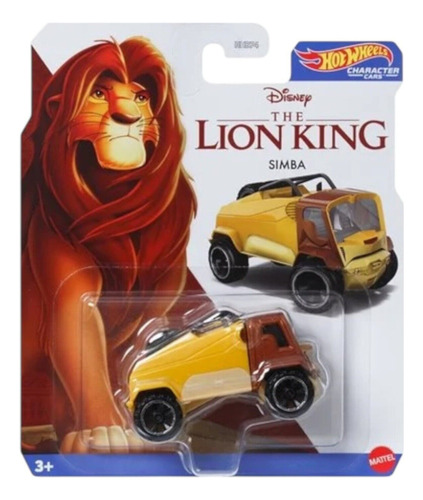 Carro/camioneta En Miniatura Mattel Character 2025 1:64 Color Amarillo