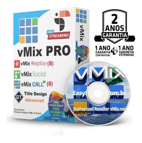 Vmix Pro Oficial Em 12 X Com Dvd Vmix Fundamentos