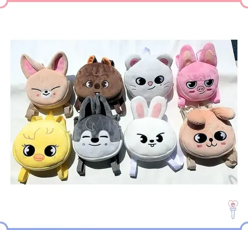 SKZOO PLUSH backpack Leebit(リービット)スキズ Z Mochila Skzoo | Stray Kids Kpop Leebit - Lee Know Full