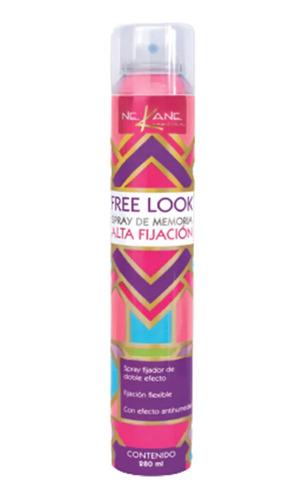 Spray Alta Fijación Free Look Nekane  Doble Efecto 280 Ml