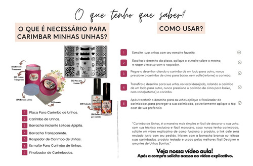 Placas E Carimbos Para Decoração De Unhas Apipila P01