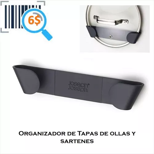 SANNO Organizador de tapas para ollas, juego organizador de cocina para  ollas y sartenes, tapas, platos, tablas de cortar, utensilios para hornear