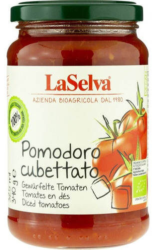 Laselva Pomodoro Cubettato Gewürfelte Tomaten - Bio - 340g