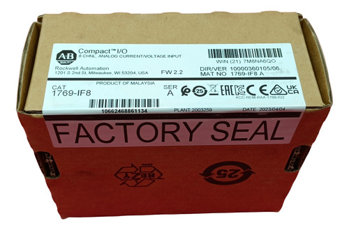 Allen-bradley 1769-if8 Módulo De Entrada Analógica