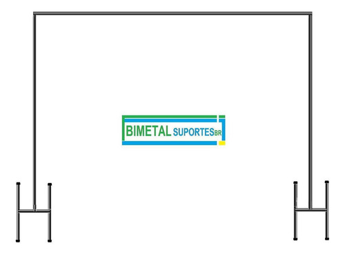 Suporte Para Painel De Festa Banner Cortina 2x2,5