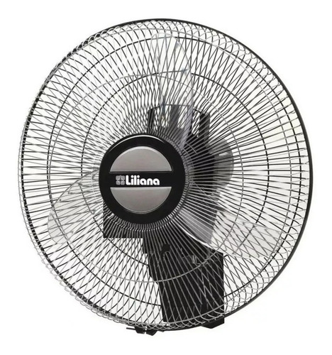 Ventilador de pared Liliana VWOC20 plata con 3 palas color transparente de plástico, 20" de diámetro 220 V