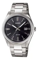Comprar Reloj Casio Hombre Mtp-1302d-1a1 Plateado\u002Fnegro Acero Color de la correa Plateado Color del bisel Plateado Color del fondo Negro