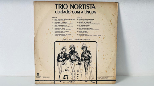 Lp Trio Nortista Cuidado Com A Língua Rge (Usado)
