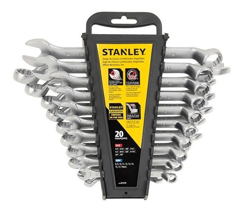 Llaves Combinadas Stanley Milimétricas Y Pulgadas 20 Llaves