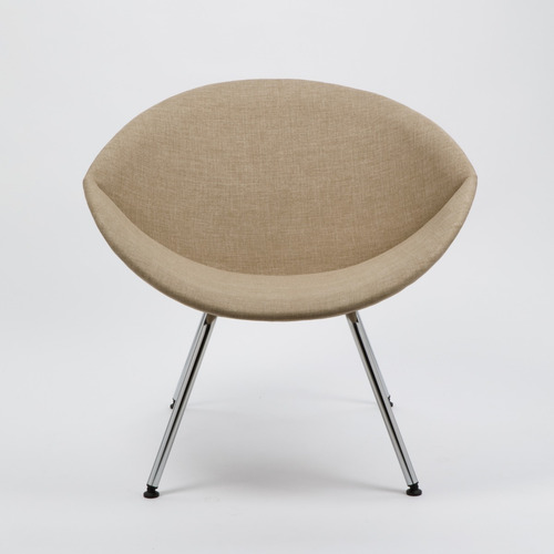 Imagen 4 de 8 de Sillón Ovo Patas Cromadas Diseño Rossi 3 Años De Garantía