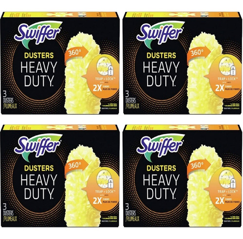 Imagen 1 de 6 de Pack 4 Cajas Swiffer 3ct Respuesto Plumero 360 (12unidades)