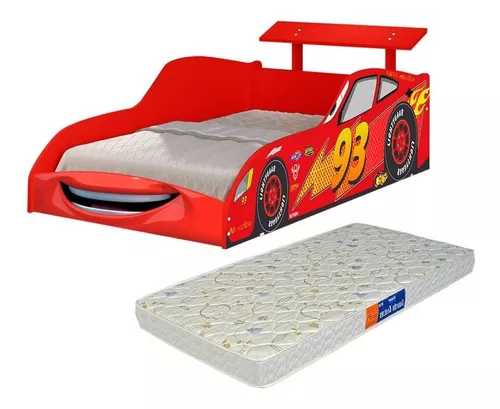 Jogo De Quarto Carro Azul Infantil Stock Car Bebe Solteiro Menino