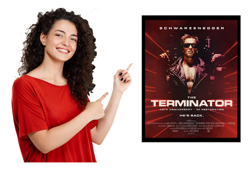 Poster De Terminator La Película 40 Aniversario Importado