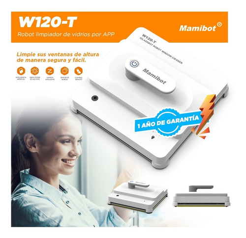 Imagen 3 de 10 de Robot Limpiavidrios Mamibot W120-t Con Control Desde App
