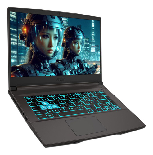 Laptop Gamer Msi Thin 15: I5, 16gb, Ssd 512gb, Rtx 2050,w11h Color Negro