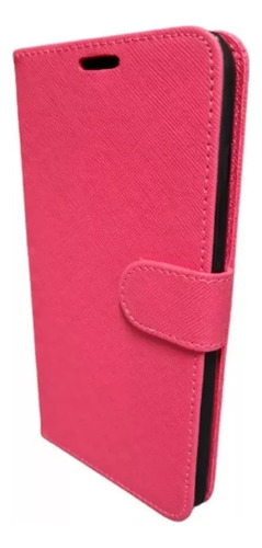 Funda Agenda Flip Cover Para Moto One Vision Action Fucsia
