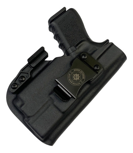 Coldre Kydex Glock G19 G19x G25 G45 Olight Baldr Mini Velado Cor Preto Orientação Da Mão Destro